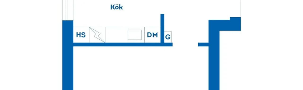 Planritning för Kaserngatan 25B