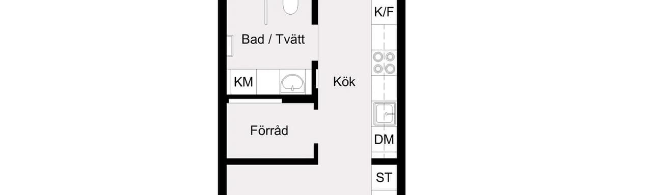 Floor plan for Industrigatan 17A