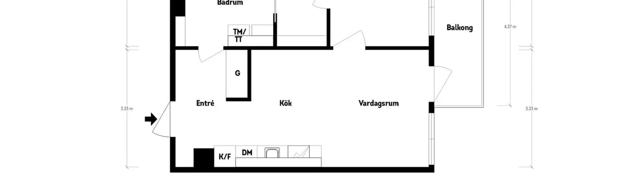 Floor plan for Kjellmansgatan 28