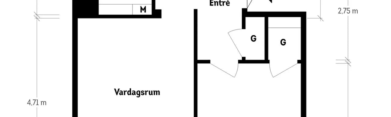 Floor plan for Ahrenbergsgatan 4C