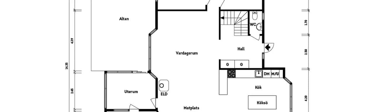 Floor plan for Hängestensvägen 60