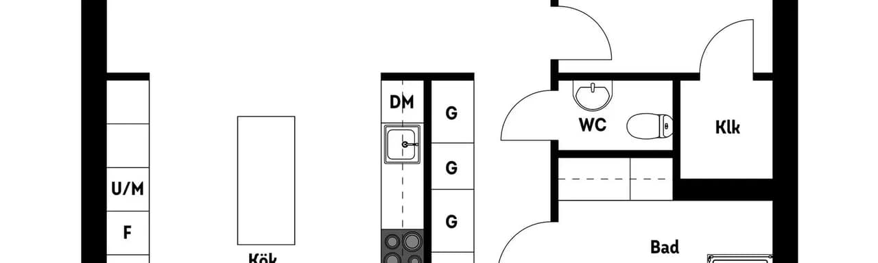 Planritning för Hällmarksvägen 67 A Bv