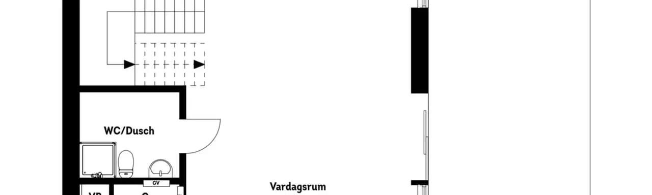 Floor plan for Fågelvägen 14B