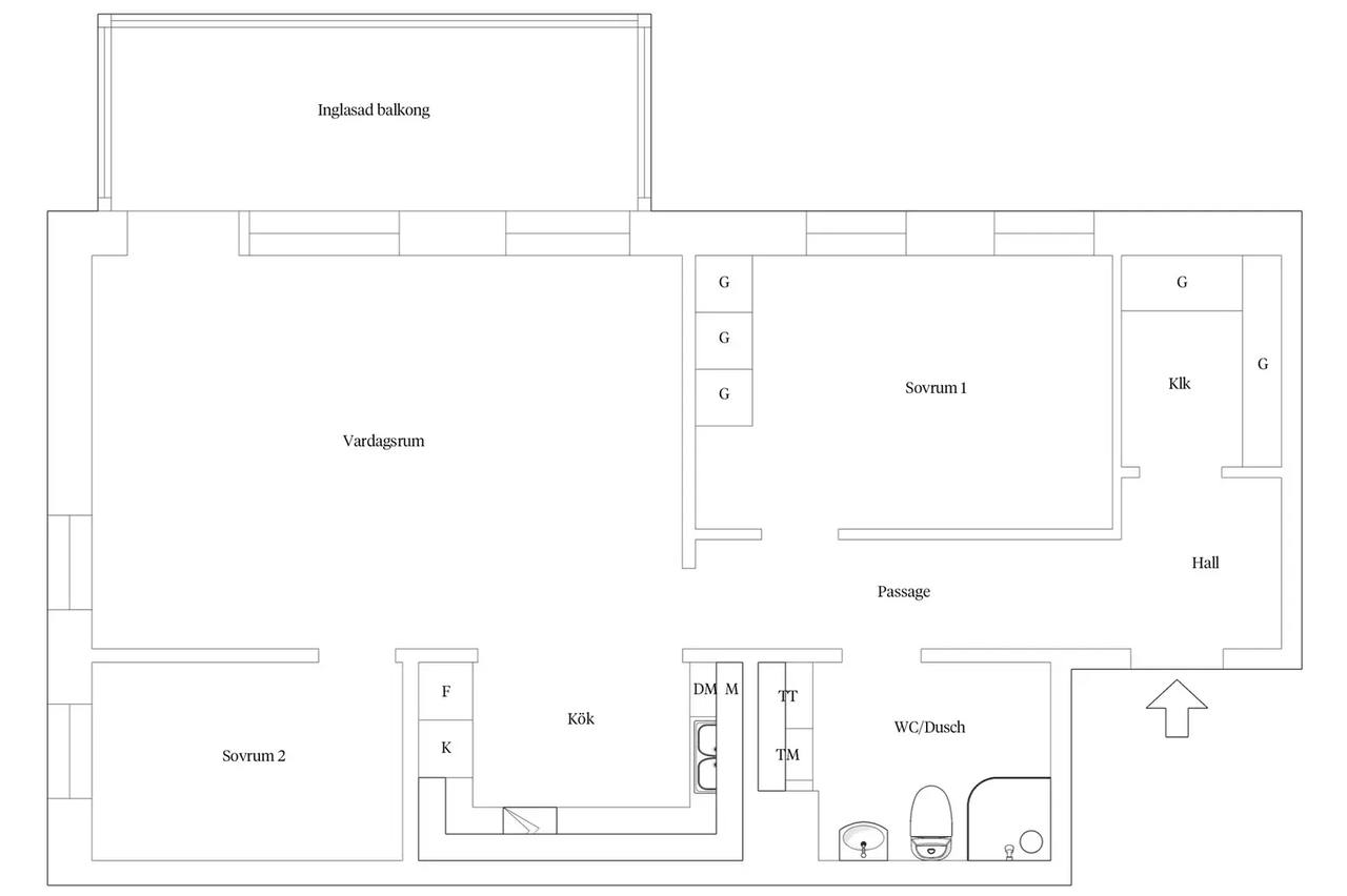Floor plan for Penselgatan 14
