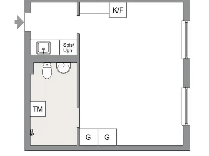 Floor plan for Jämtlandsgatan 94