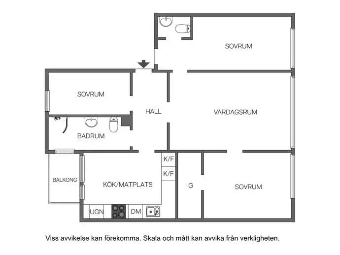 Floor plan for Steken 2D