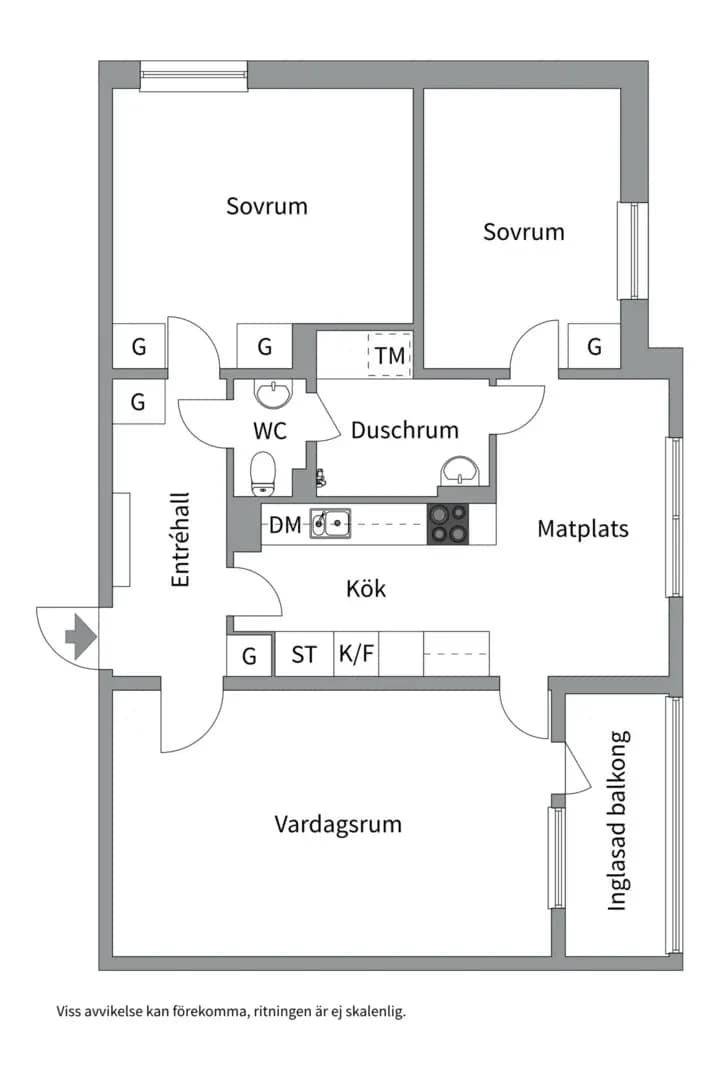 Planritning för Fyrislundsgatan 22