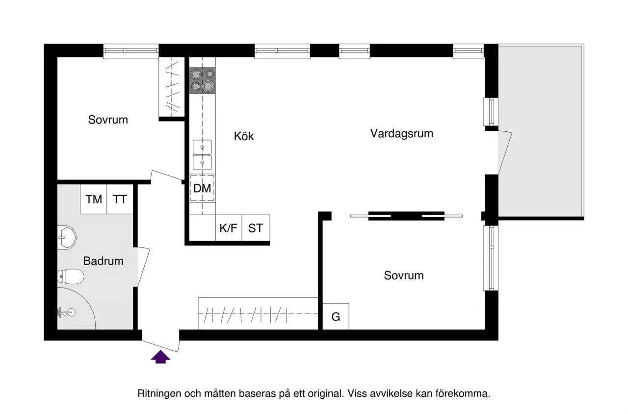 Planritning för Ölandsresan 3B