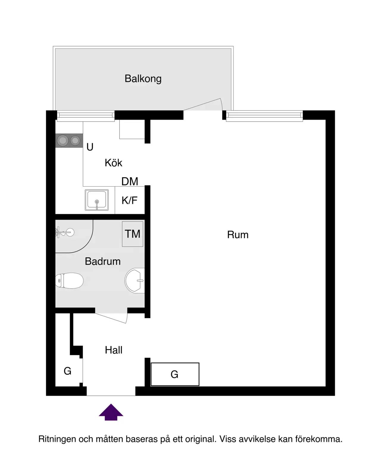 Planritning för Geijersgatan 15A