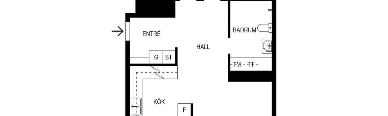 Floor plan for Ugglevägen 1