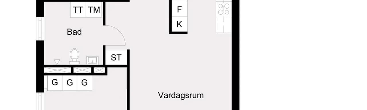 Planritning för Centralvägen 2E