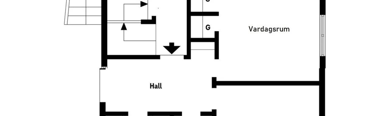 Floor plan for Älvängsgatan 34