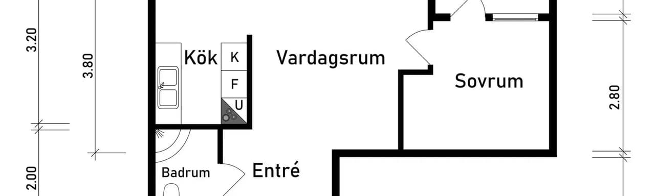 Floor plan for Övre Hallegatan 30