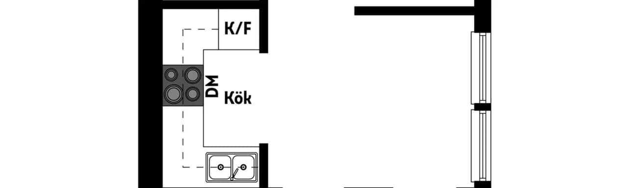 Floor plan for Södrabogränd 5