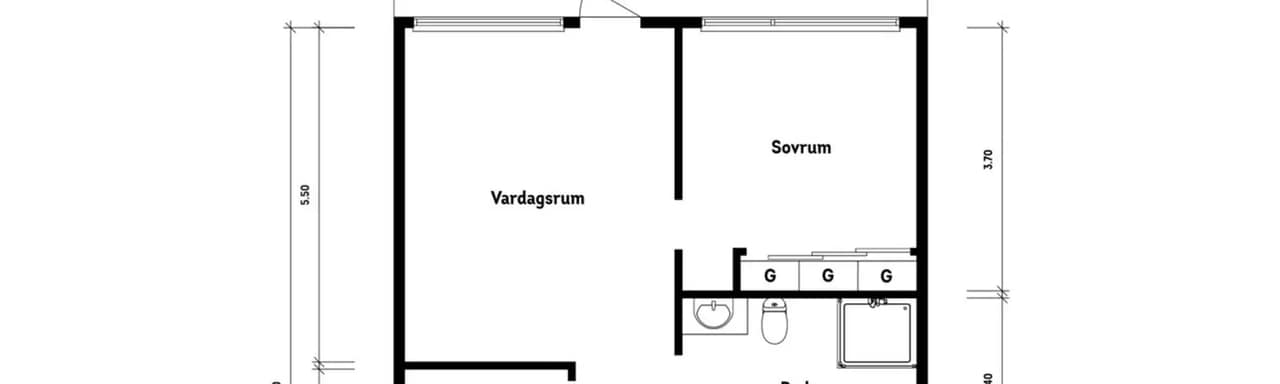 Floor plan for Närlundavägen 10