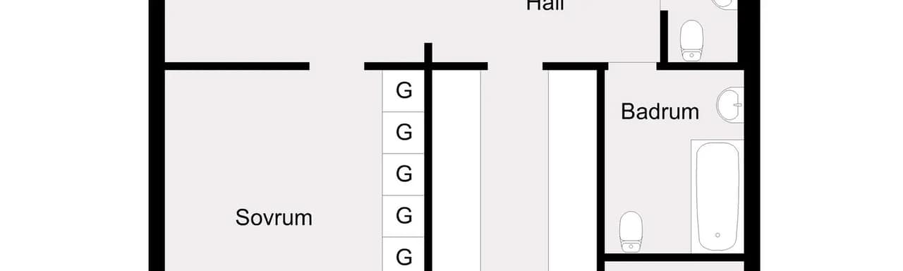 Floor plan for Norrbäcksgatan 21