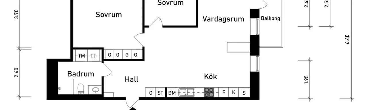 Floor plan for Rödlönnsgången 34