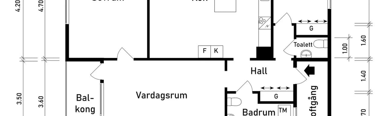Planritning för Lillekärr norra 4