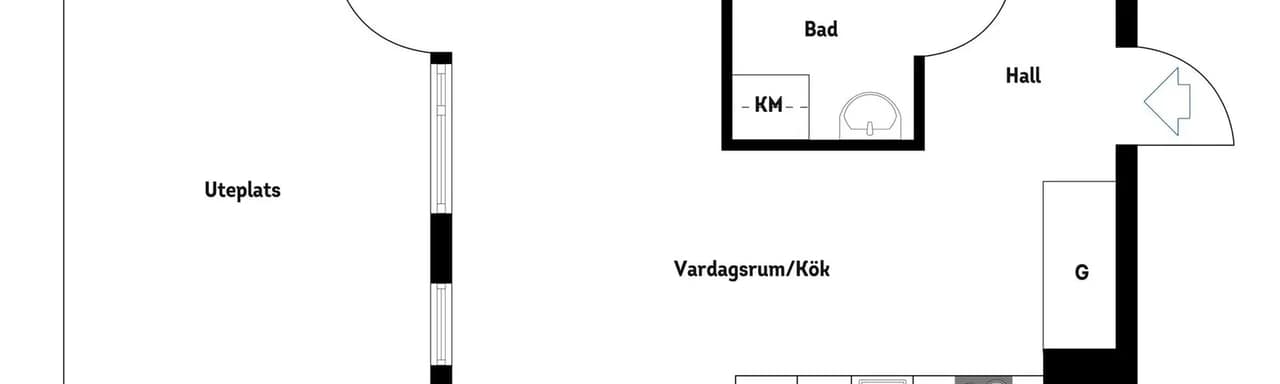 Planritning för Vattenkvarnsgatan 3