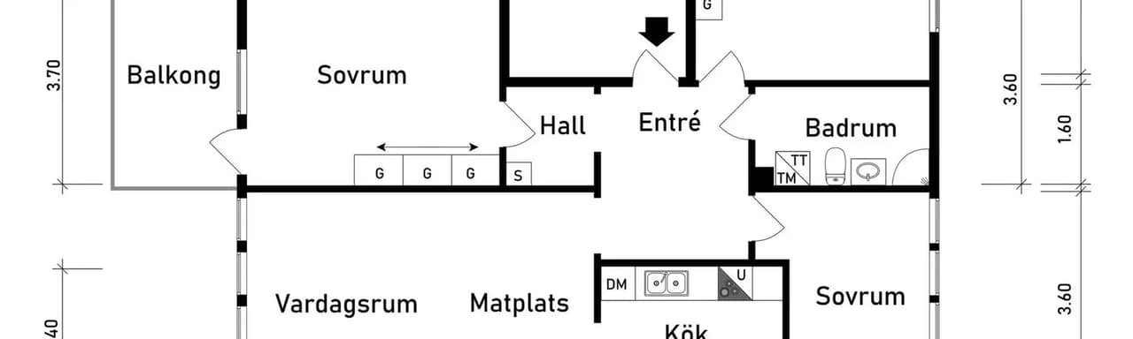 Floor plan for Bäckebolslyckan 33