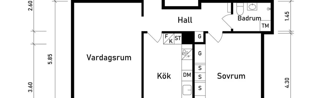 Floor plan for Önskevädersgatan 35