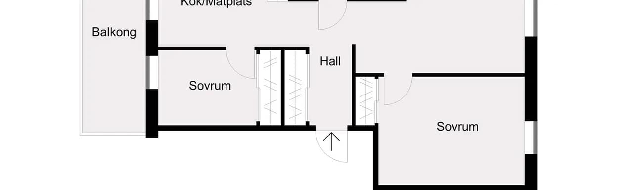 Floor plan for Einar Hansens Esplanad 16