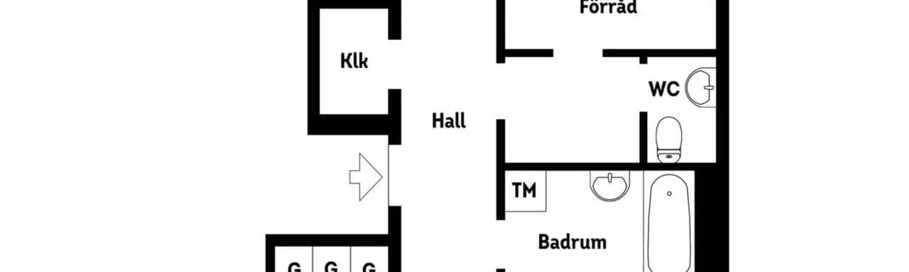 Floor plan for Bergshöjden 44