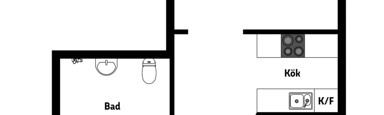 Floor plan for Källgatan 15A