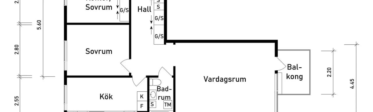 Floor plan for Önskevädersgatan 33