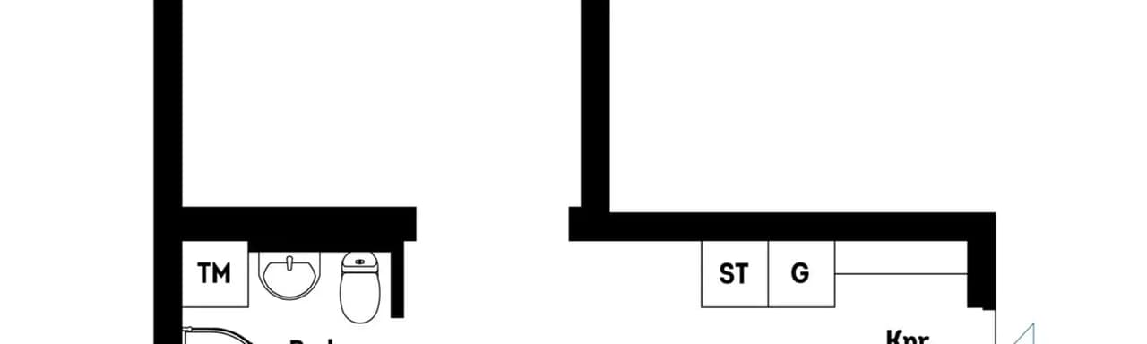 Floor plan for Industrigatan 13C