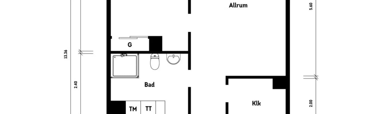 Floor plan for Närlundavägen 6