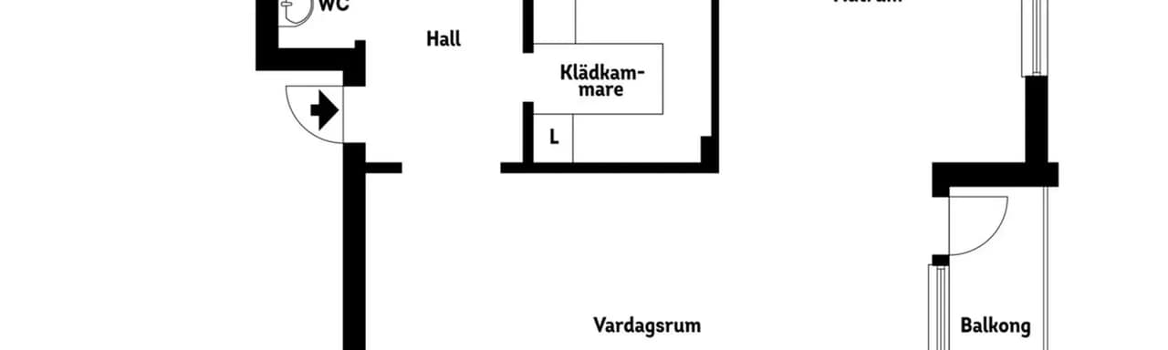 Floor plan for Nygatan 14