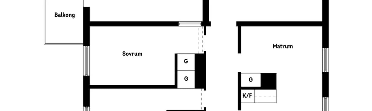 Floor plan for Västra Trädgårdsgatan 46