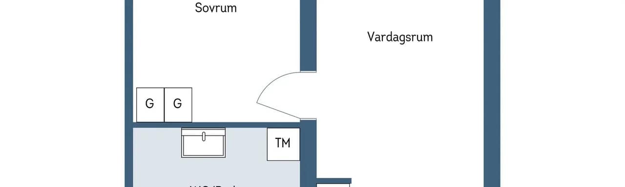 Floor plan for Axel Ohlssons Gata 17E