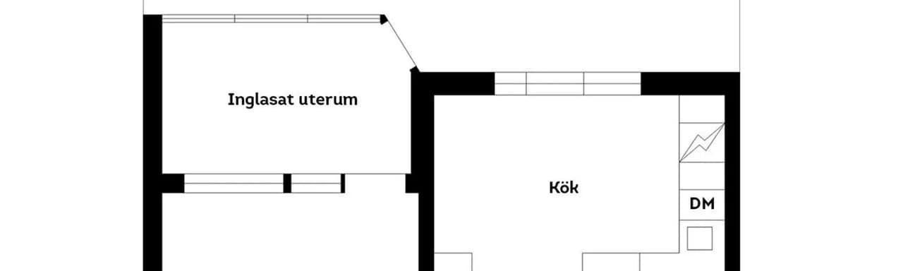 Planritning för Bergängsvägen 17A
