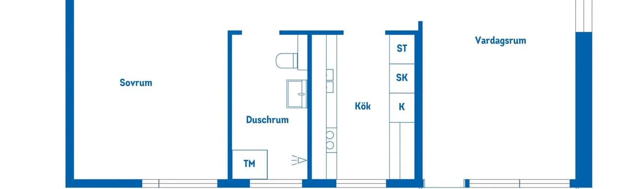 Planritning för Fortunagatan 5A