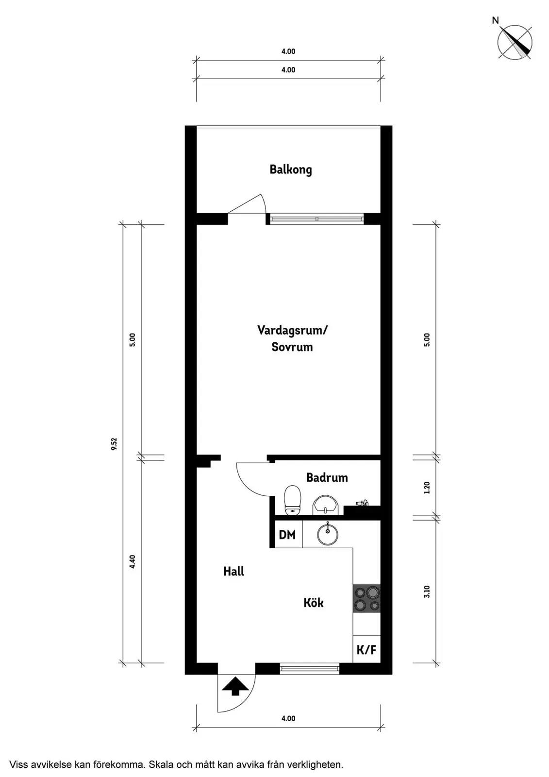 Floor plan for Bergkullevägen 301