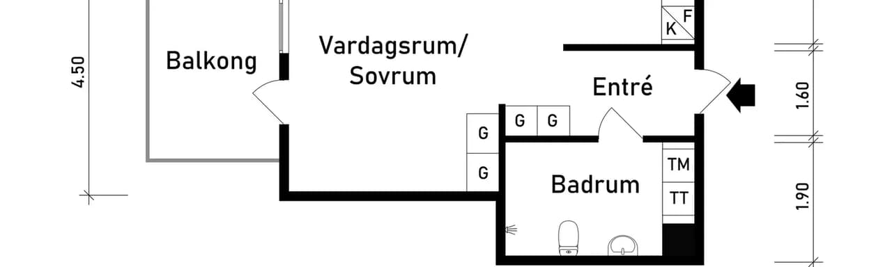 Floor plan for Gårdstensvägen 120