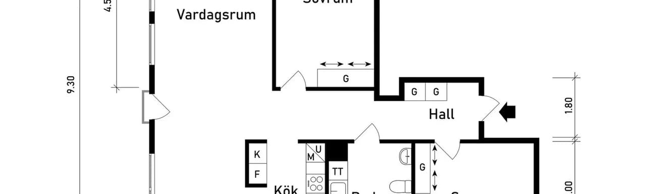 Floor plan for Ceresplatsen 13