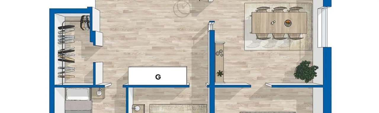 Planritning för Eriksgatan 8A