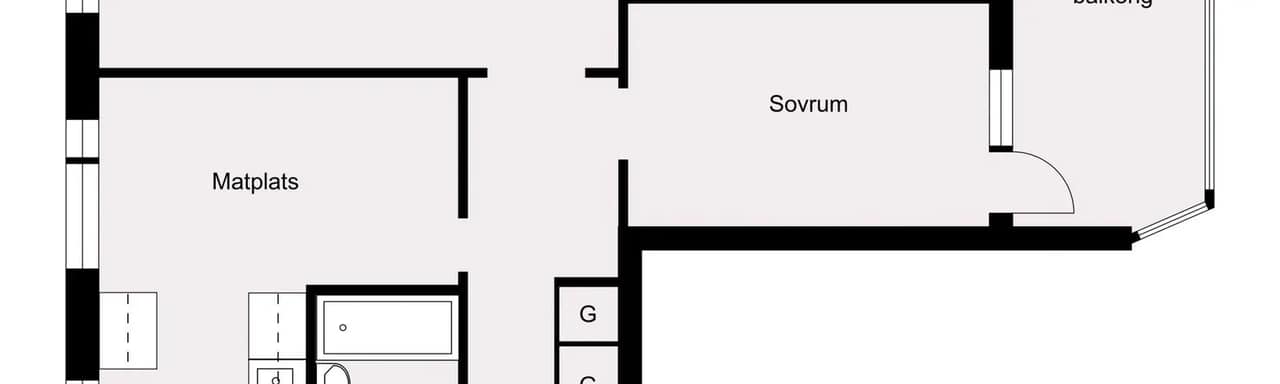 Floor plan for Serenadgatan 55