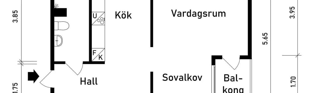 Planritning för Lillekärr Norra 20
