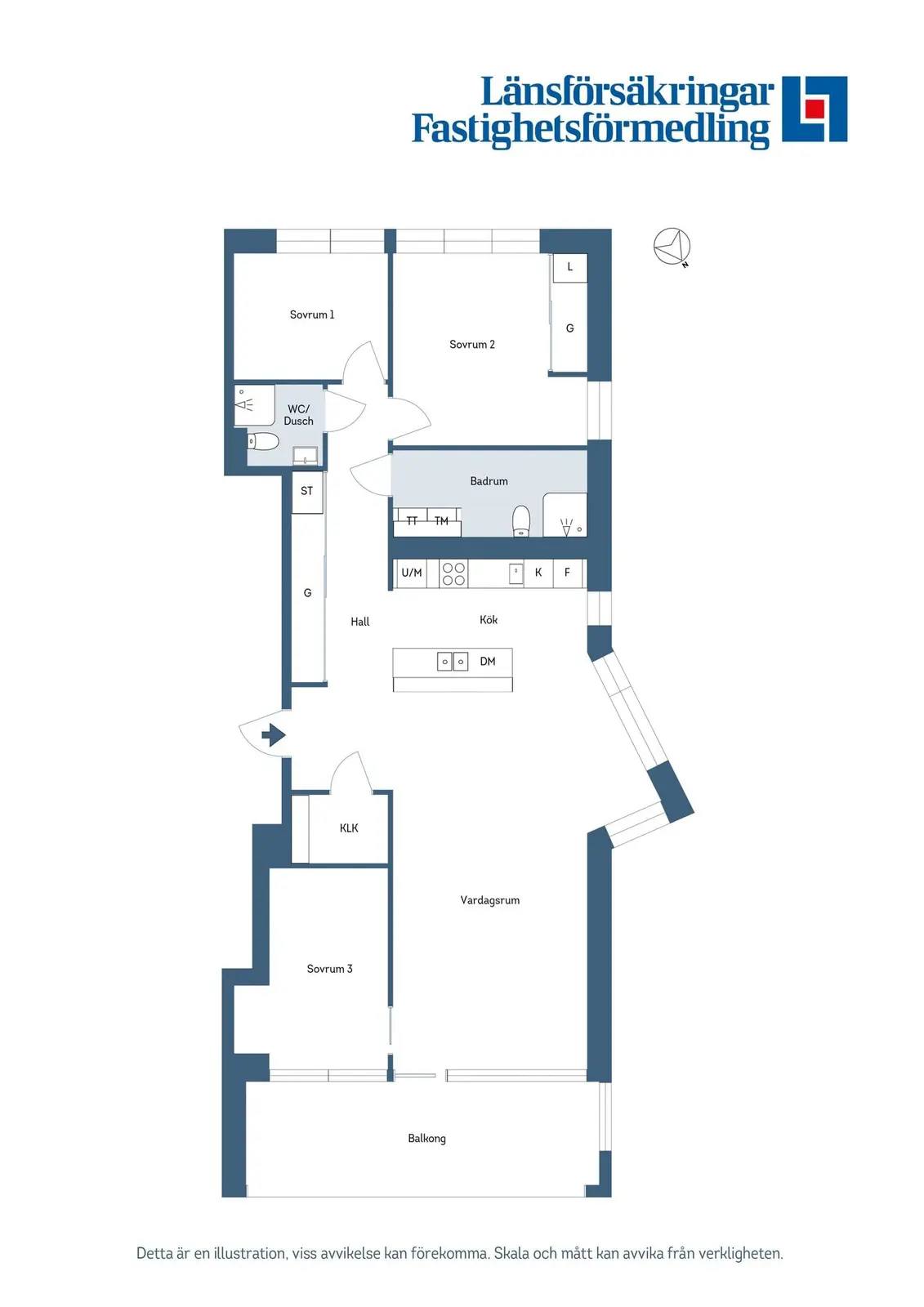Planritning för Semaforvägen 57