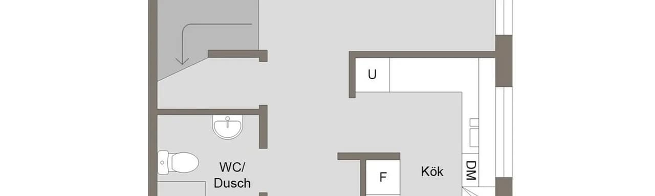 Floor plan for Silvergatan 4B