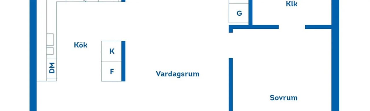 Planritning för Albrektsvägen 17