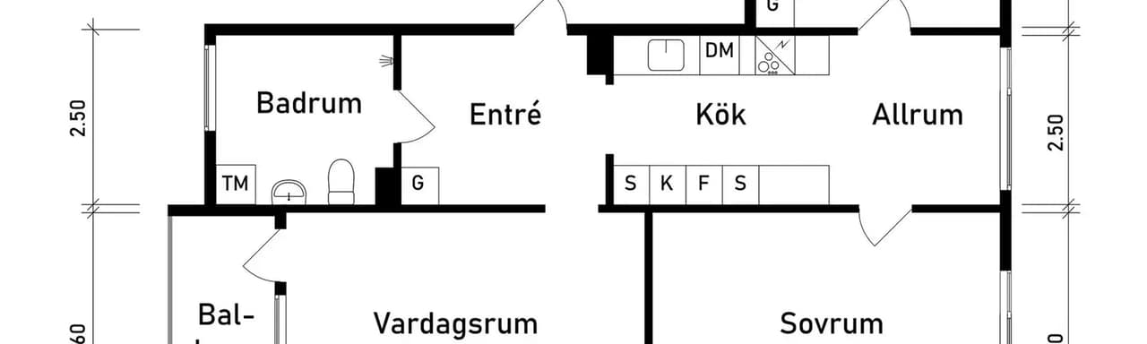 Planritning för Akkas gata 12
