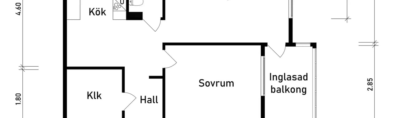 Floor plan for Västra stillestorpsgatan 25 Våning 11/11!