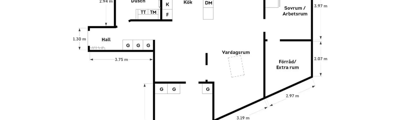 Floor plan for Inägogatan 21A