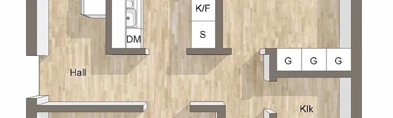 Planritning för Östersjövägen 50B