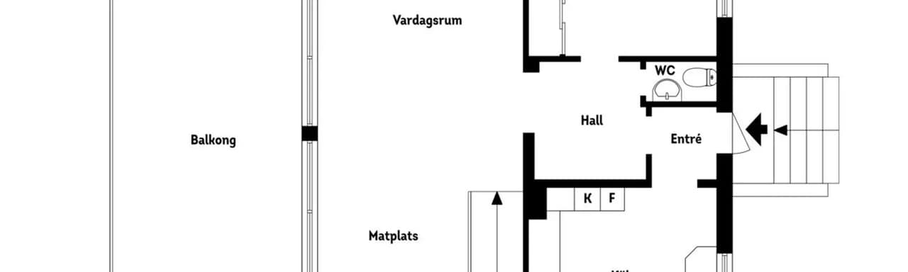 Planritning för Margretebergsvägen 4